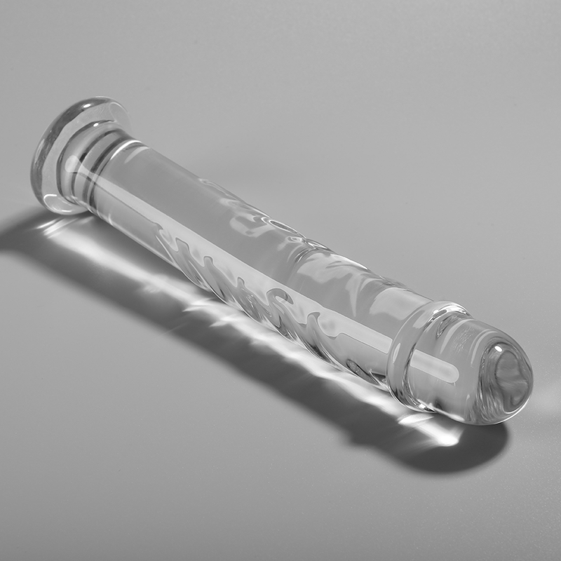 MODELLO 16 DILDO IN VETRO BOROSILICATO TRASPARENTE 18.5 CM O 3 CM - CHARME VIBE