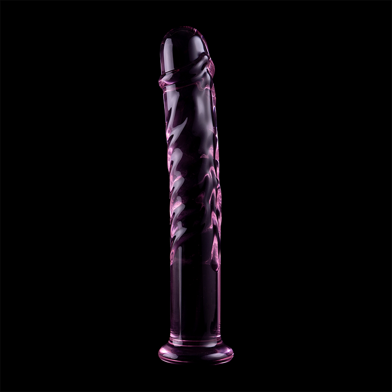 MODELLO 16 DILDO IN VETRO BOROSILICATO ROSA 18.5 CM O 3 CM - CHARME VIBE