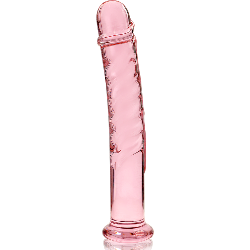 MODELLO 16 DILDO IN VETRO BOROSILICATO ROSA 18.5 CM O 3 CM - CHARME VIBE