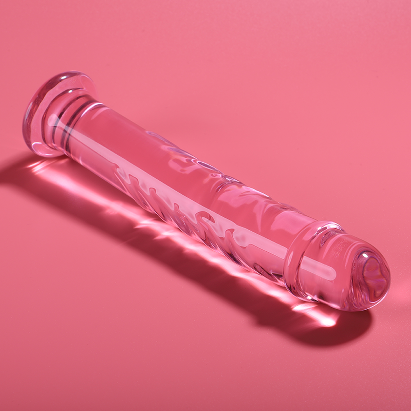 MODELLO 16 DILDO IN VETRO BOROSILICATO ROSA 18.5 CM O 3 CM - CHARME VIBE