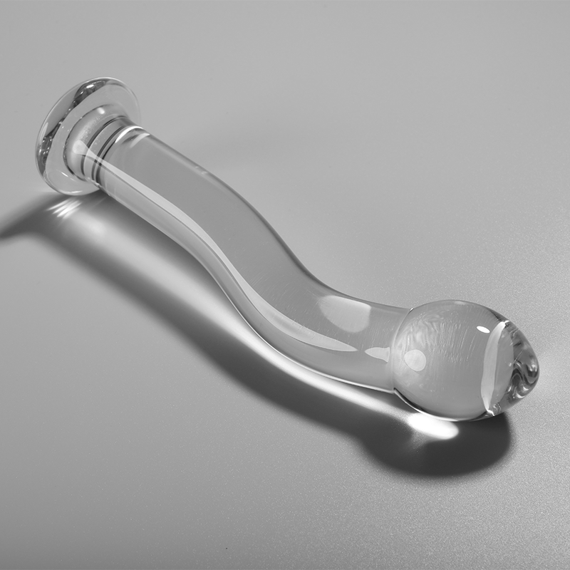 MODELLO 18 DILDO IN VETRO BOROSILICATO TRASPARENTE 18.5 CM O 3.5 CM - CHARME VIBE