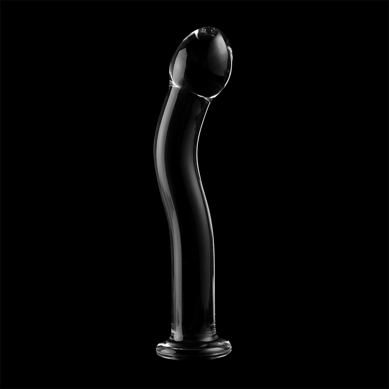 MODELLO 18 DILDO IN VETRO BOROSILICATO TRASPARENTE 18.5 CM O 3.5 CM - CHARME VIBE