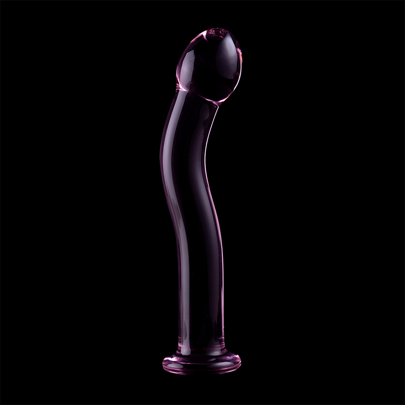 MODELLO 18 DILDO IN VETRO BOROSILICATO ROSA 18.5 CM O 3.5 CM - CHARME VIBE