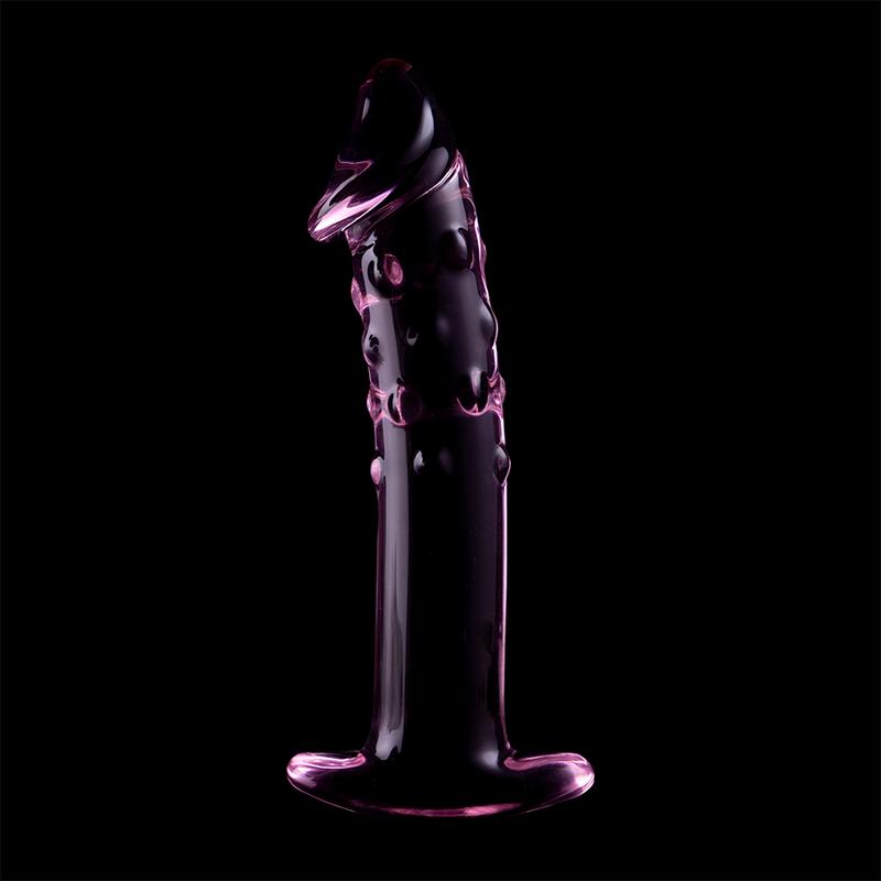 MODELLO 19 DILDO IN VETRO BOROSILICATO ROSA 18.5 CM O 4 CM - CHARME VIBE