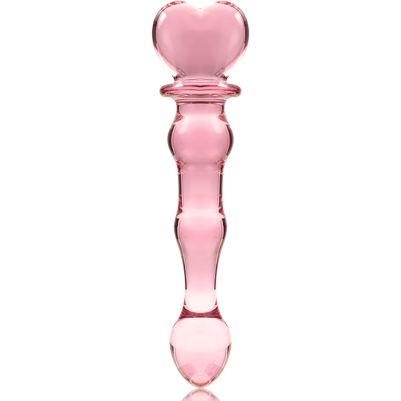 MODELLO 21 DILDO IN VETRO BOROSILICATO ROSA 20.5 CM O 3.5 CM - CHARME VIBE