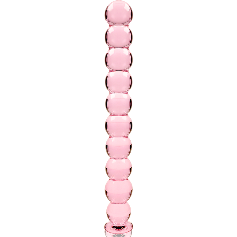 MODELLO 22 DILDO IN VETRO BOROSILICATO ROSA 21.5 CM O 2.5 CM - CHARME VIBE