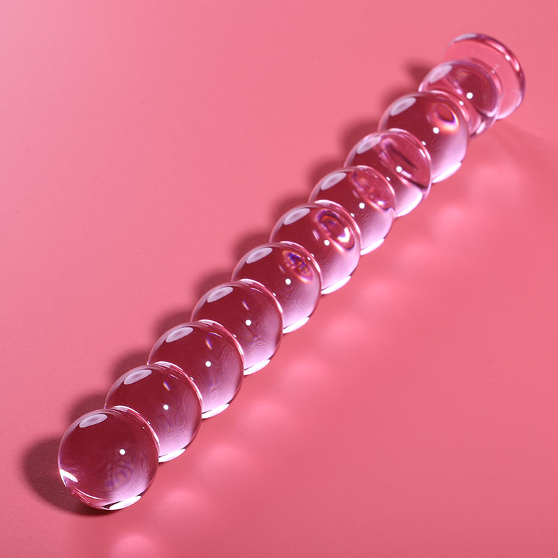 MODELLO 22 DILDO IN VETRO BOROSILICATO ROSA 21.5 CM O 2.5 CM - CHARME VIBE