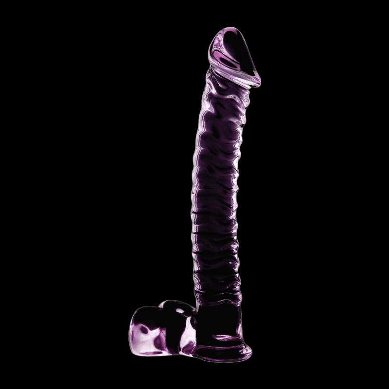 MODELLO 23 DILDO IN VETRO BOROSILICATO ROSA 21.5 CM O 4 CM - CHARME VIBE