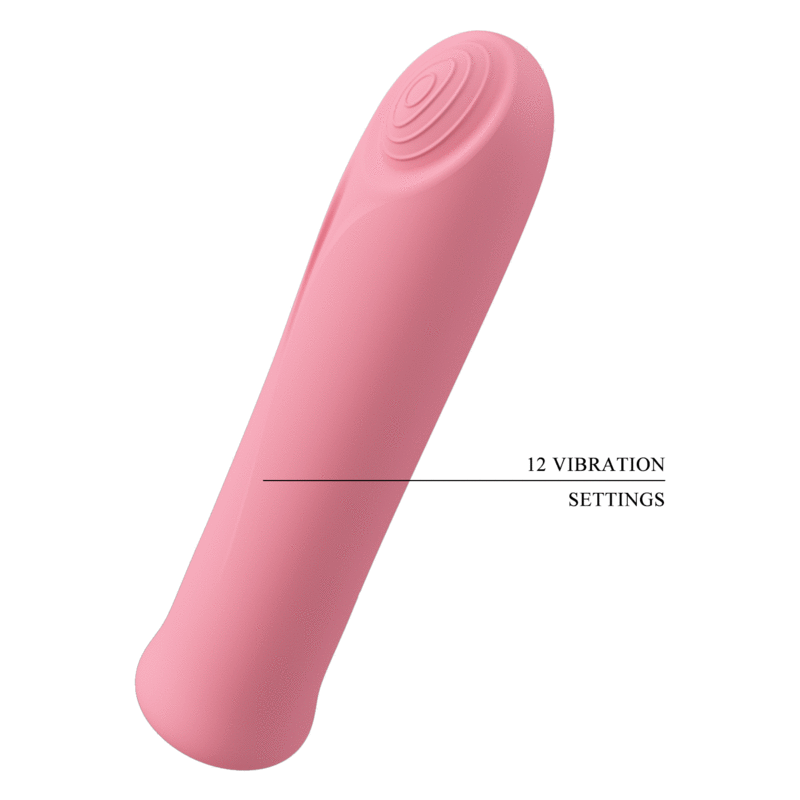 VIBRATORE CURTIS MINI SUPER POWER 12 VIBRAZIONI IN SILICONE ROSA - CHARME VIBE