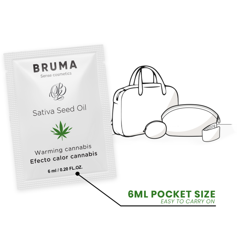 GEL SCORREVOLE ALLOLIO DI SEMI DI SATIVA GUSTO CANNABIS RISCALDANTE 6 ML - CHARME VIBE