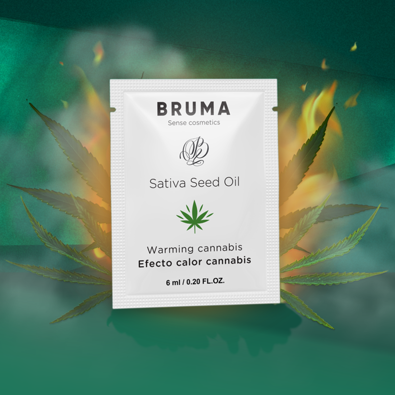 GEL SCORREVOLE ALLOLIO DI SEMI DI SATIVA GUSTO CANNABIS RISCALDANTE 6 ML - CHARME VIBE