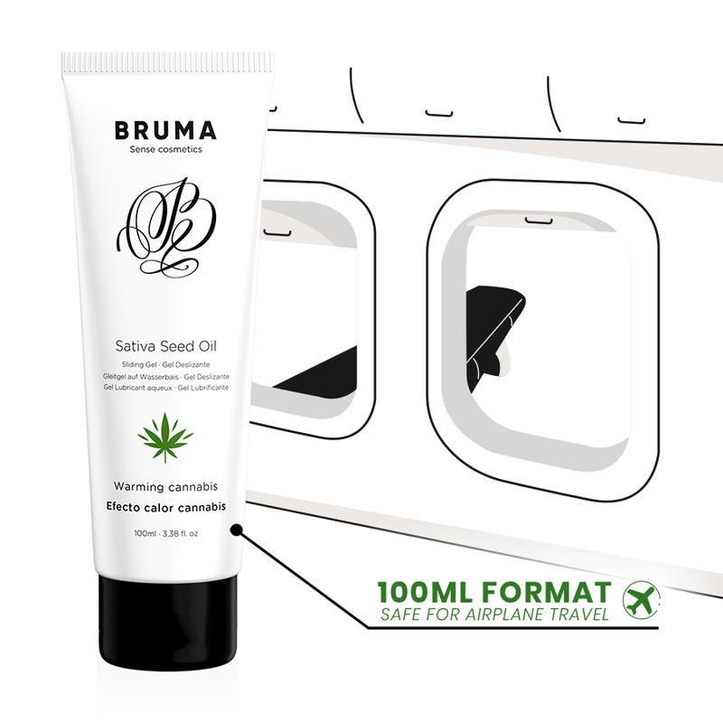GEL SCORREVOLE ALLOLIO DI SEMI DI SATIVA SCALDANTE GUSTO CANNABIS 100 ML - CHARME VIBE
