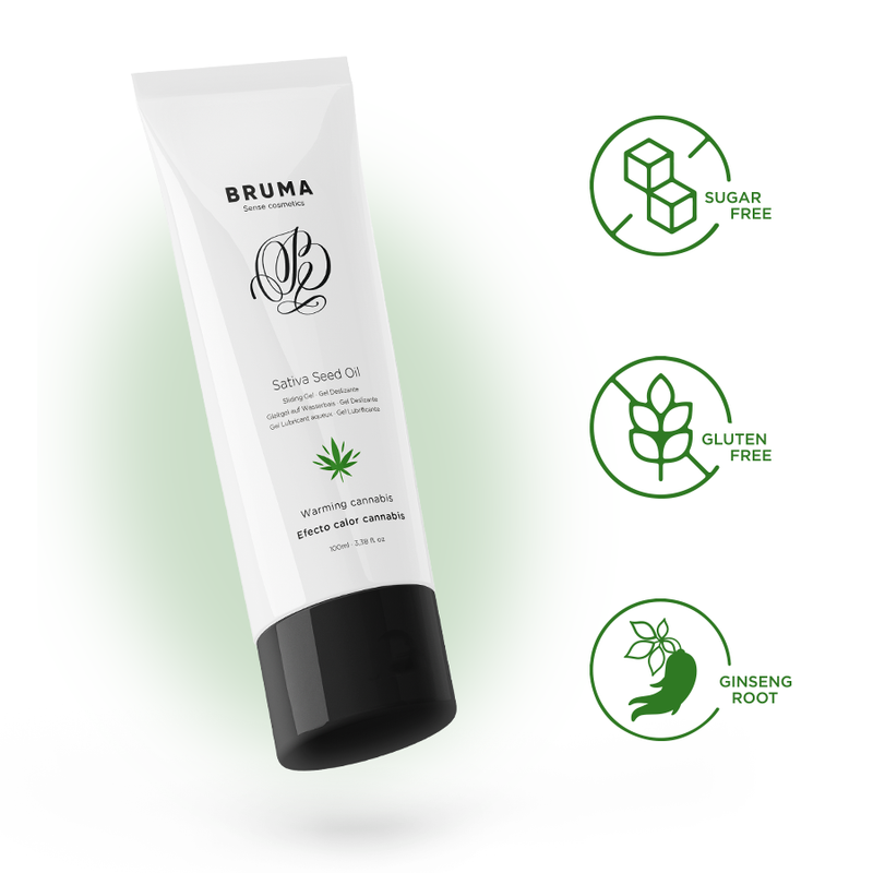GEL SCORREVOLE ALLOLIO DI SEMI DI SATIVA SCALDANTE GUSTO CANNABIS 100 ML - CHARME VIBE