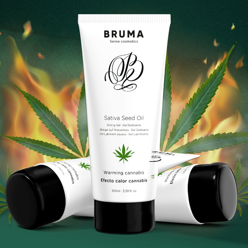 GEL SCORREVOLE ALLOLIO DI SEMI DI SATIVA SCALDANTE GUSTO CANNABIS 100 ML - CHARME VIBE