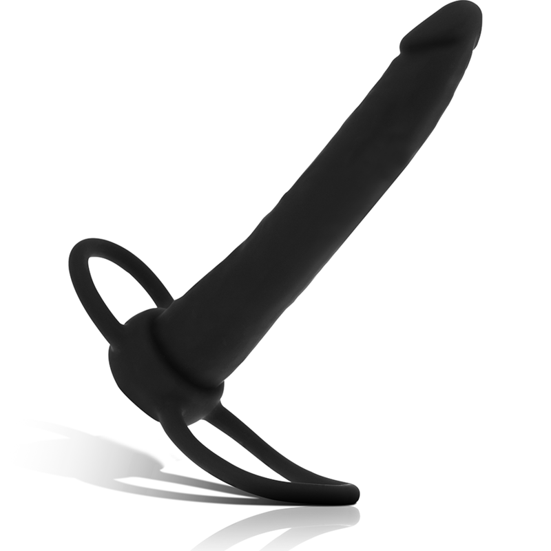 DILDO ANALE COBI ONYX CON ANELLO PER PENE E TESTICOLI 13 CM IN SILICONE - CHARME VIBE