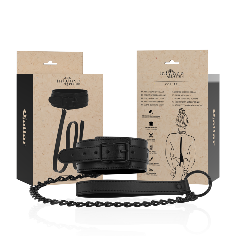FETISH COLLARE IN PELLE VEGANA - CHARME VIBE