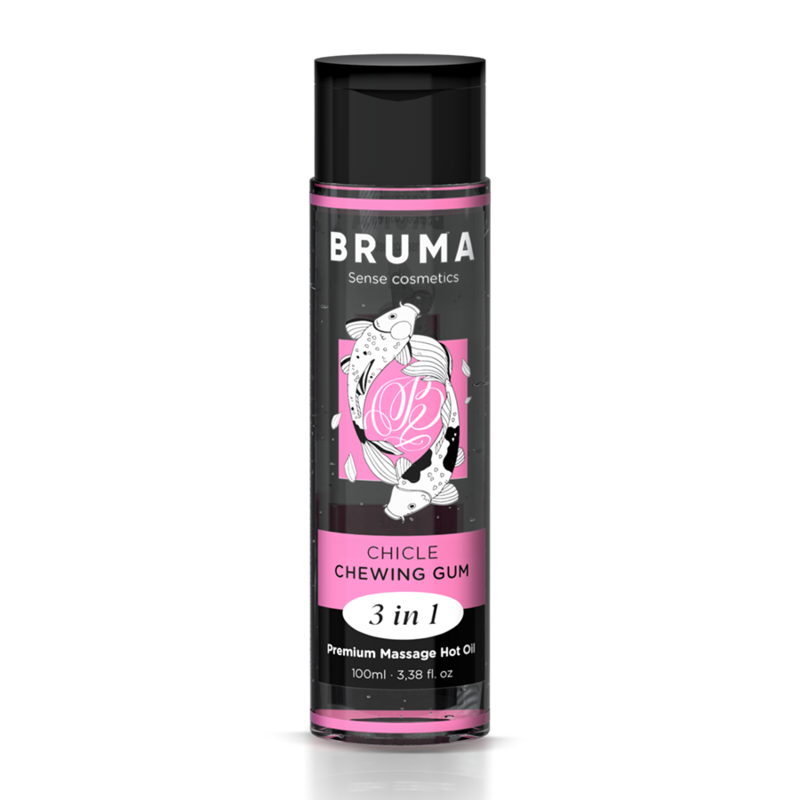 OLIO DA MASSAGGIO PREMIUM EFFETTO CALORE SAPORE GOMMA 3 IN 1 - 100 ML - CHARME VIBE