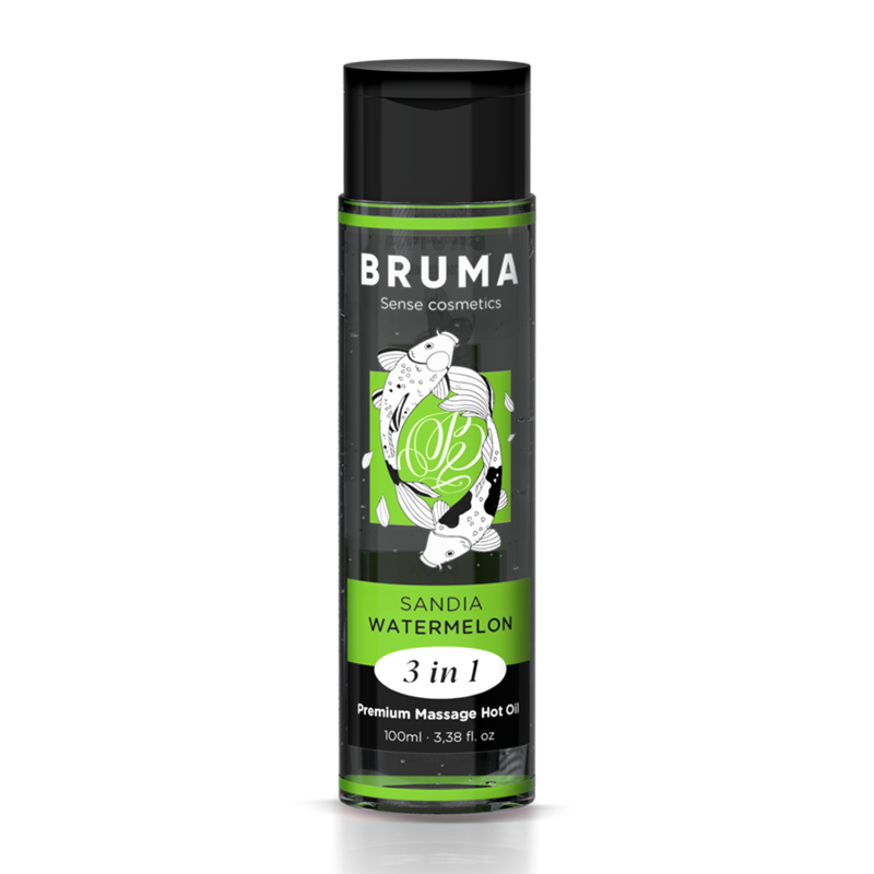 OLIO DA MASSAGGIO PREMIUM EFFETTO CALORE SAPORE ANGURIA 3 IN 1 - 100 ML - CHARME VIBE