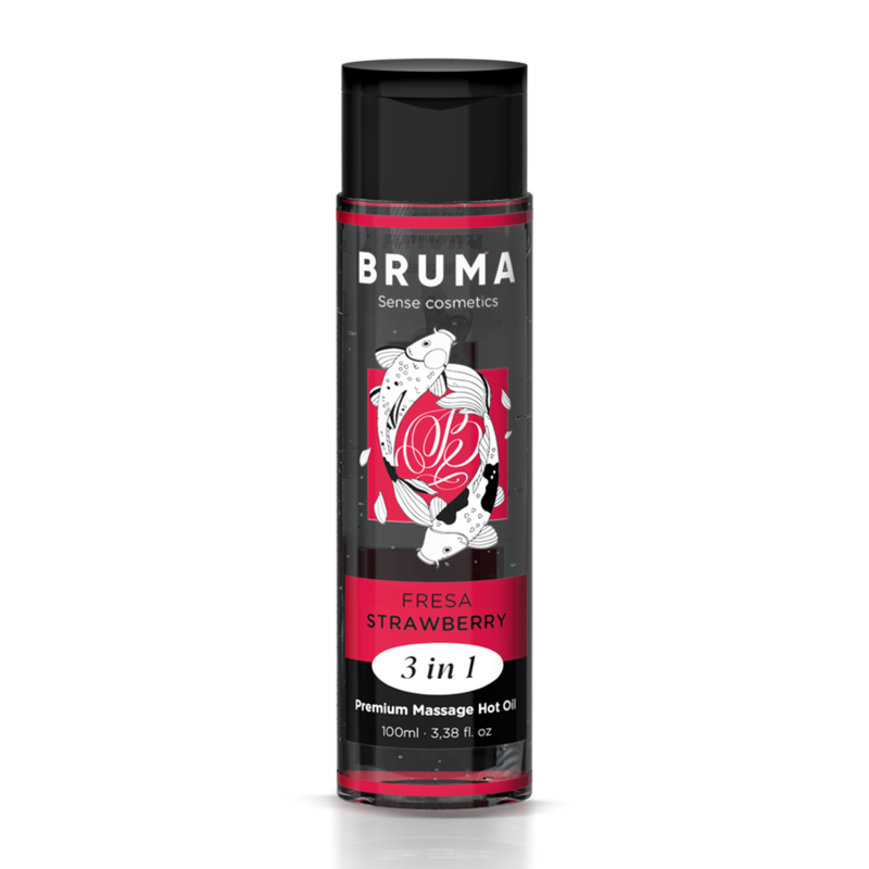 OLIO DA MASSAGGIO PREMIUM EFFETTO CALORE SAPORE FRAGOLA 3 IN 1 - 100 ML - CHARME VIBE