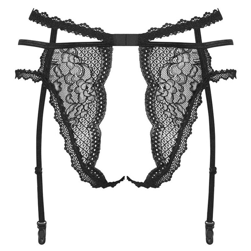 PERLOVE REGGICALZE NERO XS/S - CHARME VIBE