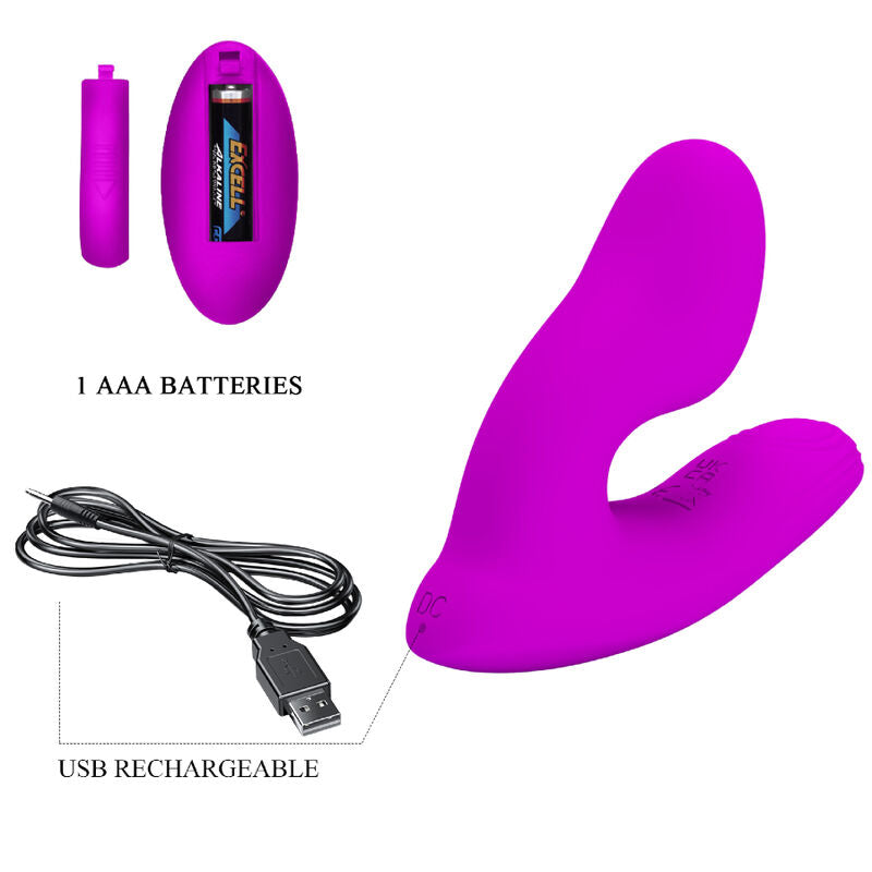 MASSAGGIATORE PER CLITORIDE MELVIN CON TELECOMANDO - CHARME VIBE