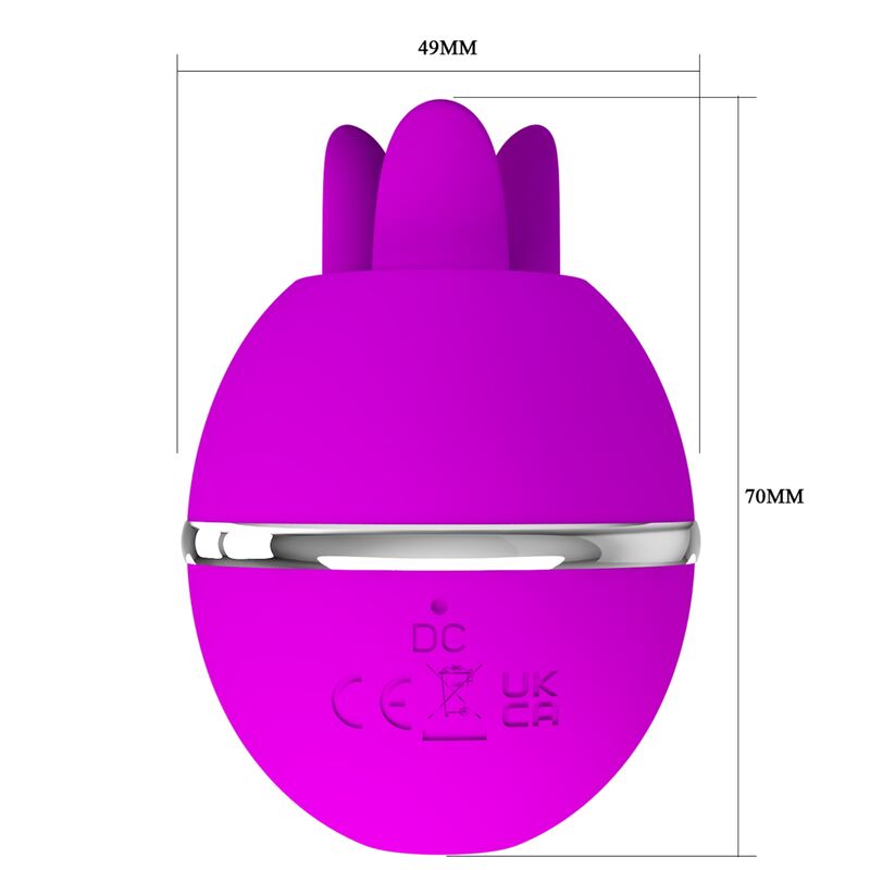 VIBRATORE IN SILICONE TONDO VIOLA GEMINI BALL - CHARME VIBE