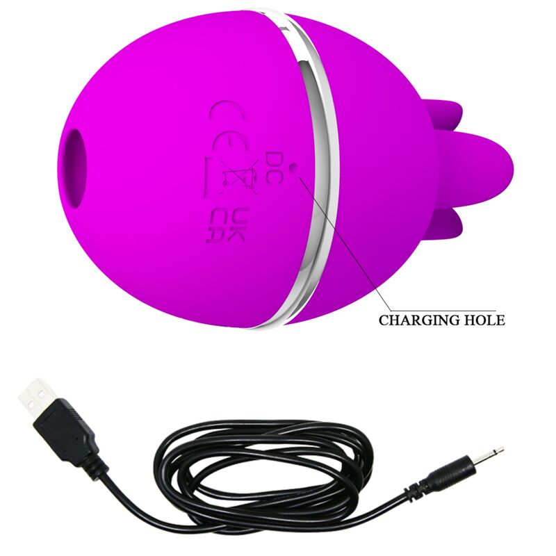 VIBRATORE IN SILICONE TONDO VIOLA GEMINI BALL - CHARME VIBE