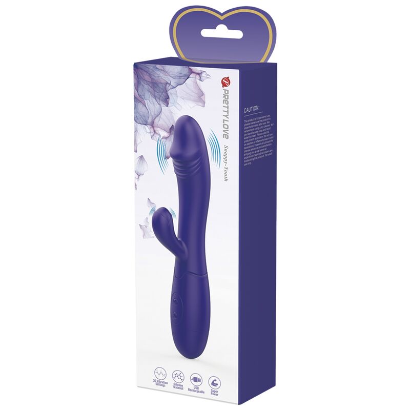 VIBRATORE SNAPPY YOUTH E STIMOLATORE DEL PUNTO G VIOLETTO - CHARME VIBE