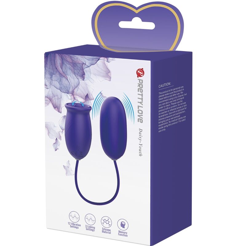 VIBRATORE STIMOLATORE RICARICABILE DAISY YOUTH VIOLETTO - CHARME VIBE