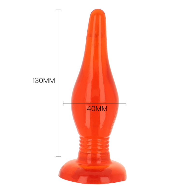 PLUG ANALE SOFT TOUCH ROSSO 14.2 CM - CHARME VIBE