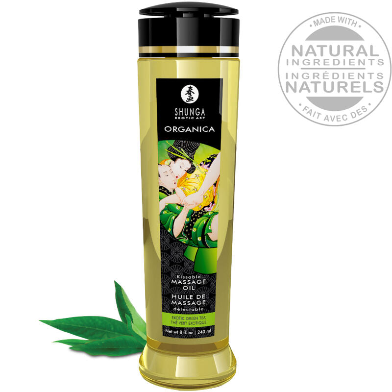 OLIO DA MASSAGGIO BIOLOGICO TÈ VERDE 240 ML - CHARME VIBE
