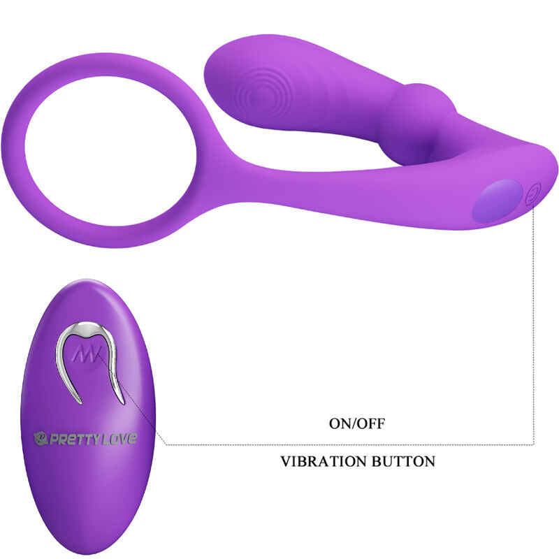 ANELLO ANALE E VIBRATORE WARREN VIOLA - CHARME VIBE