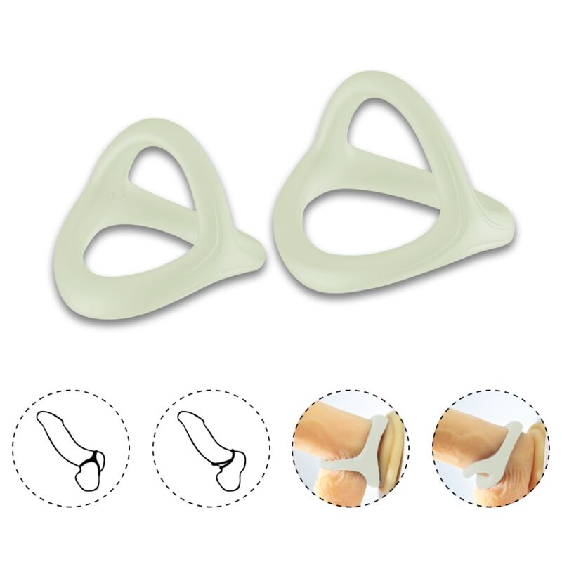 ANELLO TRESOR DOPPIO IN SILICONE LUMINOSO - CHARME VIBE