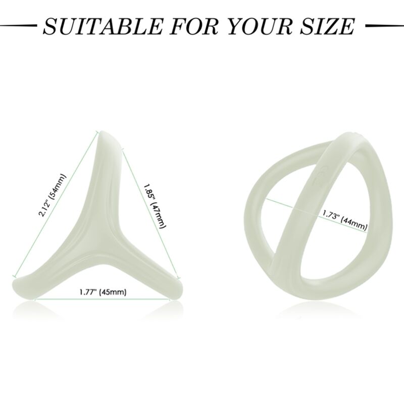 ANELLO TRESOR DOPPIO IN SILICONE LUMINOSO - CHARME VIBE
