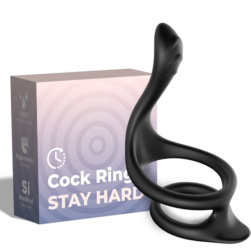 ANELLO ANALE DOPPIO CODA NERO - CHARME VIBE