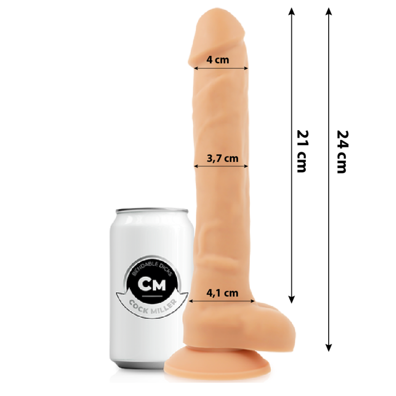 COCKSIL ARTICOLABILE DENSIT IN SILICONE 24 CM - CHARME VIBE