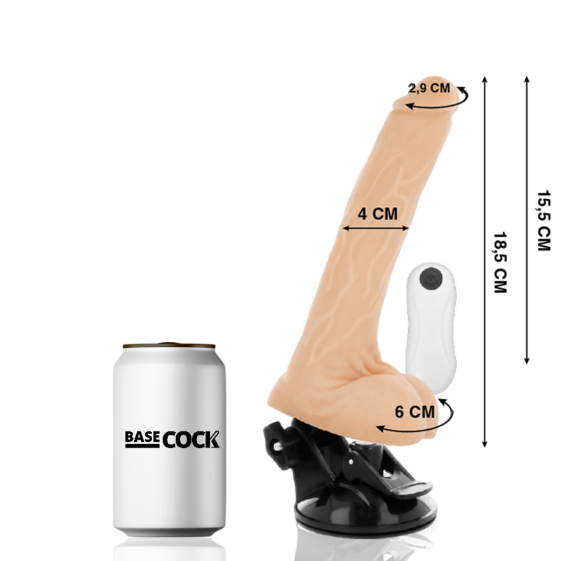 VIBRATORE ARTICOLABILE TELECOMANDO NATURALE 18.5 CM O 4 CM - CHARME VIBE