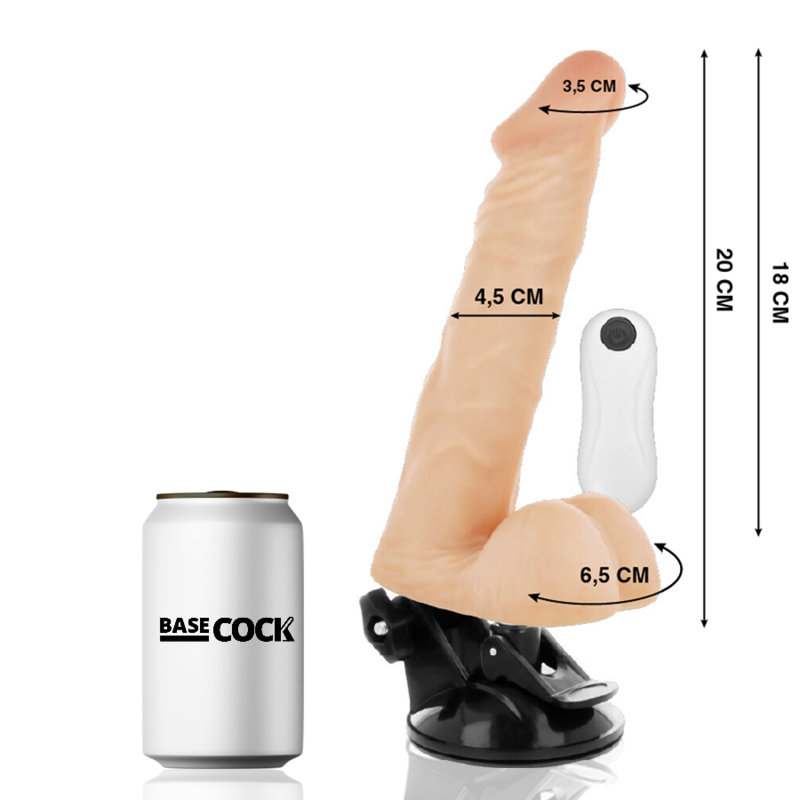 VIBRATORE ARTICOLABILE TELECOMANDO NATURALE 20 CM O 4.5 CM - CHARME VIBE