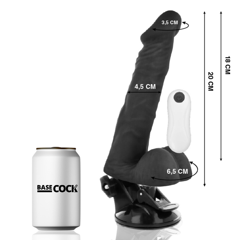 VIBRATORE ARTICOLABILE TELECOMANDO NERO 20 CM O 4.5 CM - CHARME VIBE