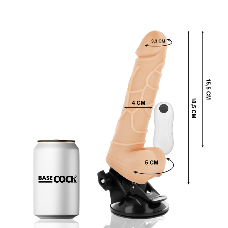 VIBRATORE TELECOMANDO NATURALE REALISTICO 18.5 CM O 4CM - CHARME VIBE