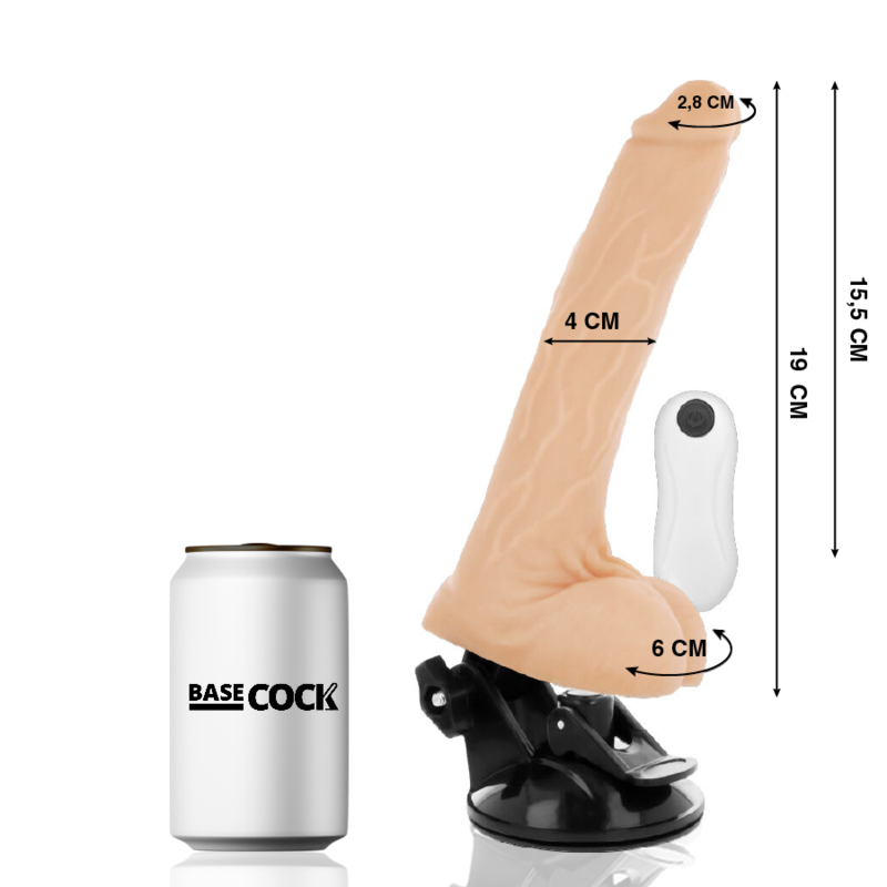 VIBRATORE TELECOMANDO REALISTICO NATURALE 19 CM O 4 CM - CHARME VIBE
