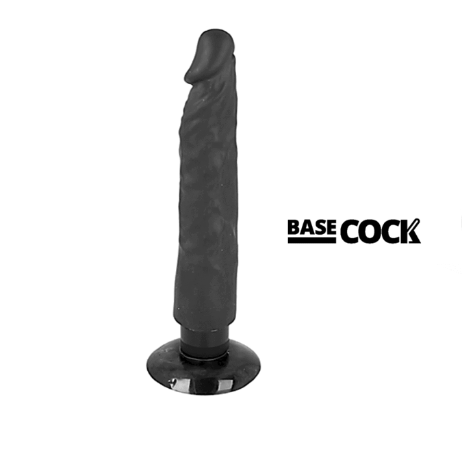 VIBRATORE REALISTICO 2-1 NERO 20 CM O 4 CM - CHARME VIBE