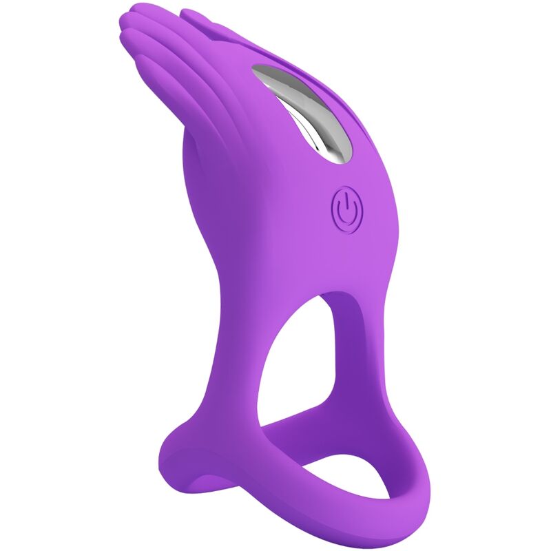 ANELLO PER PENE VIBRANTE 7 VIBRAZIONI IN SILICONE VIOLA - CHARME VIBE