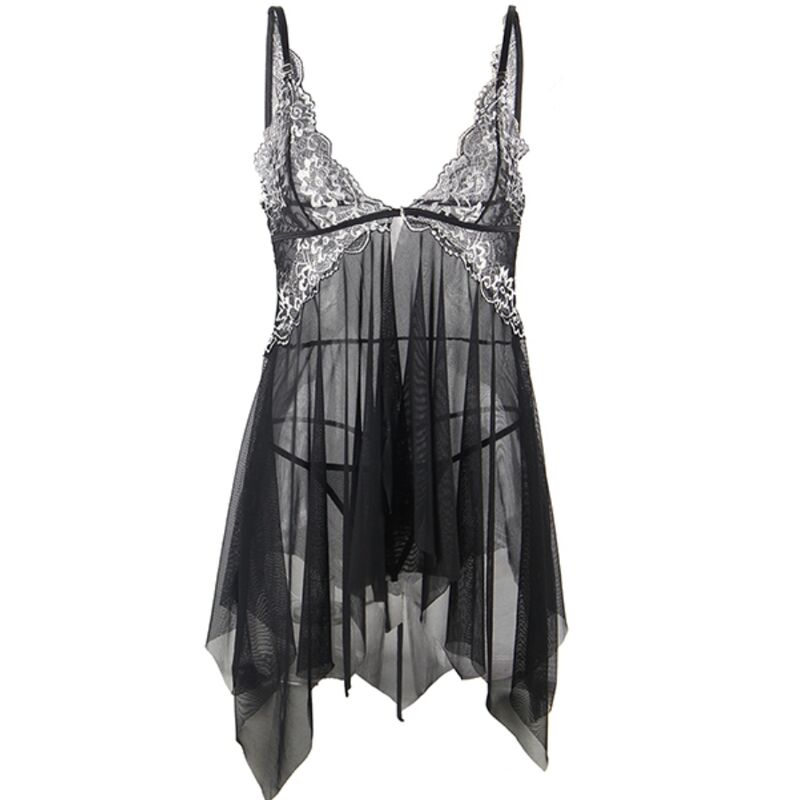BABYDOLL IN TESSUTO TULLE PIZZO S/M - CHARME VIBE