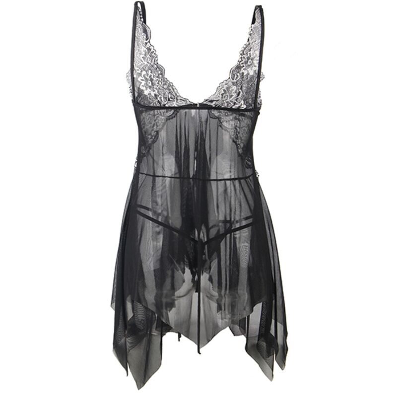 BABYDOLL IN TESSUTO TULLE PIZZO S/M - CHARME VIBE