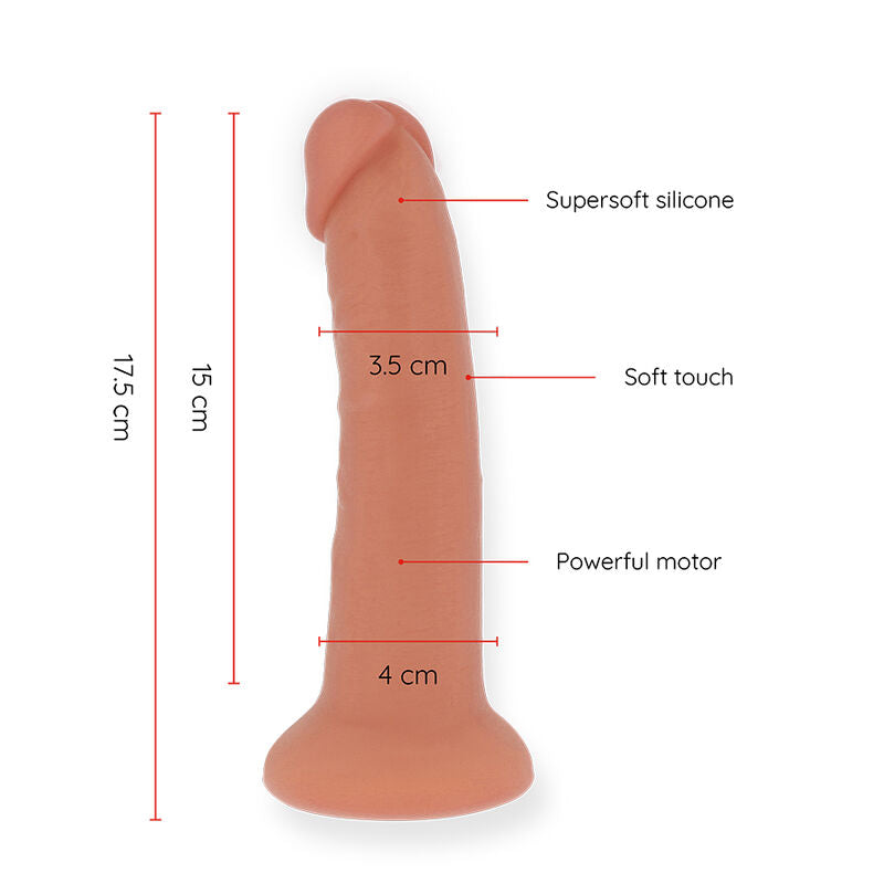 DILDO VIBRATORE PICCOLO BOGOTÁ 9 VELOCITÀ NATURALE 22 CM O 4.5 CM - APP GRATUITA - CHARME VIBE