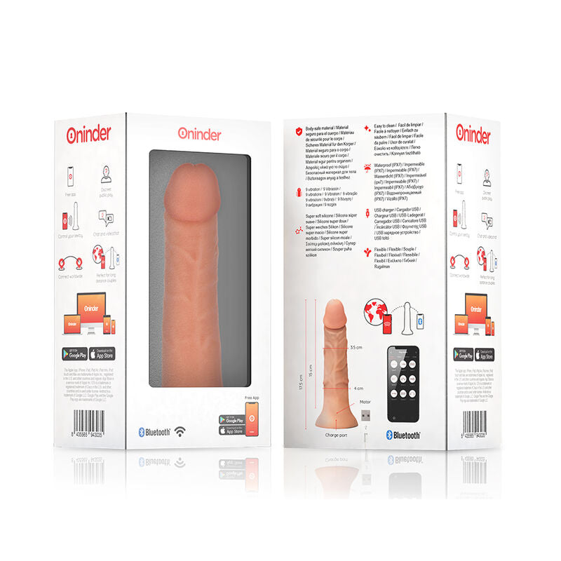 DILDO VIBRATORE PICCOLO BOGOTÁ 9 VELOCITÀ NATURALE 22 CM O 4.5 CM - APP GRATUITA - CHARME VIBE