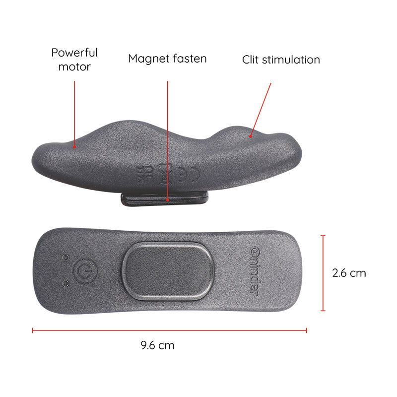 VIBRATORE RICARICABILE MANILA PANTY 9 VELOCITÀ 9.6 CM X 2.6 CM APP GRATUITA - CHARME VIBE