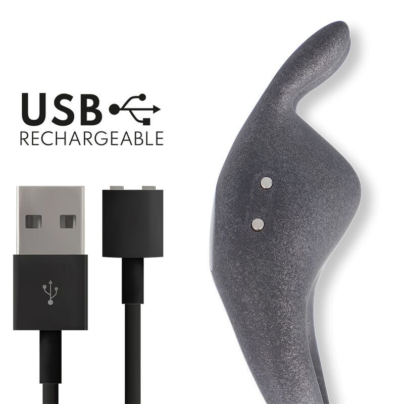 ANELLO VIBRATORE REGOLABILE RICARICABILE PAMPA CON STIMOLATORE CLITORIDE 10 VELOCITÀ APP GRATUITA - CHARME VIBE