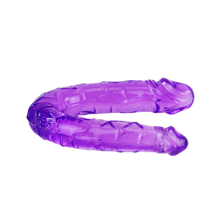 DOPPIO DILDO IN JELLY FLESSIBILE LILLA - CHARME VIBE